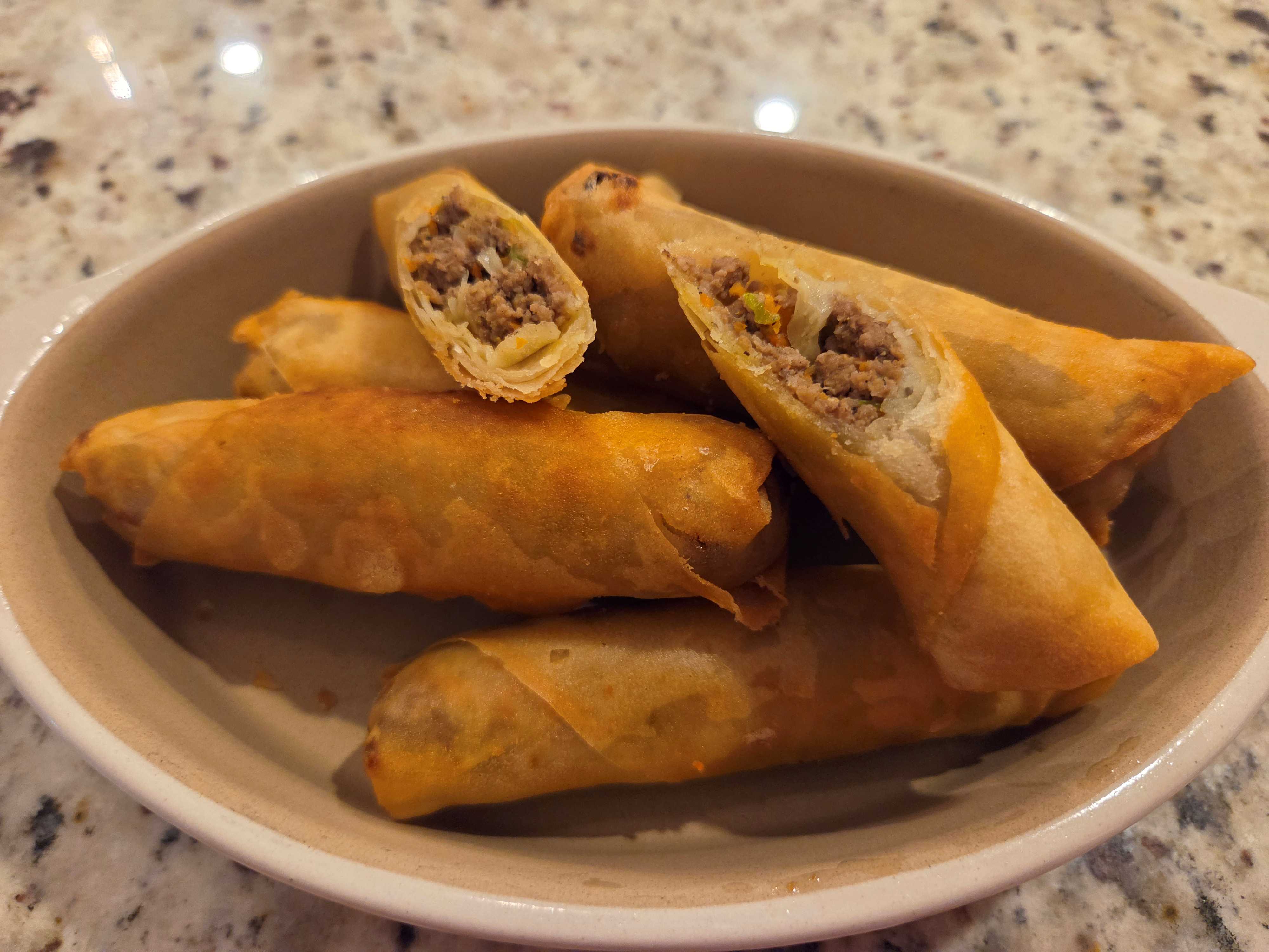 Lumpia: Crispy Beef and Vegetable Spring Rolls