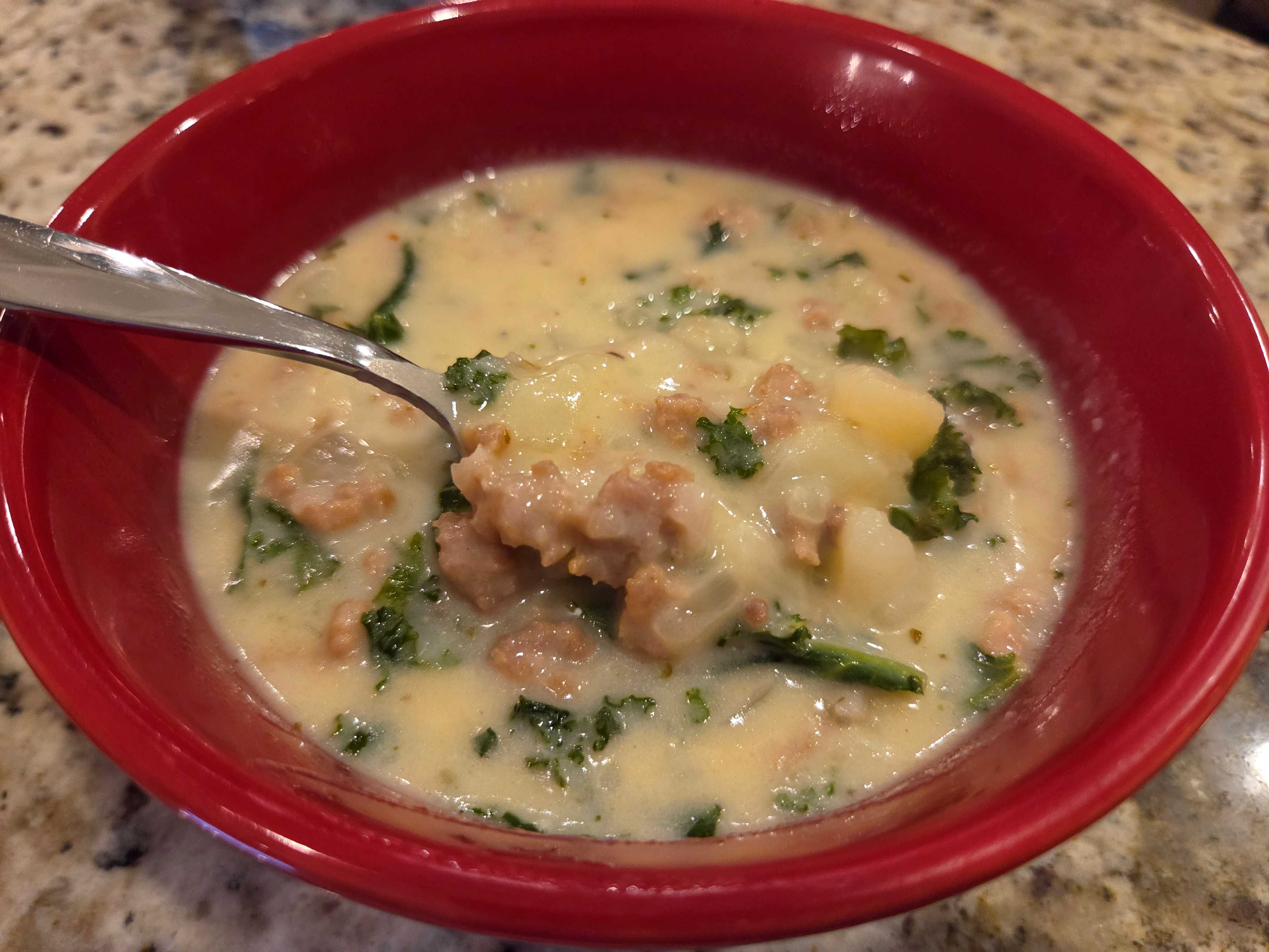 Easy Sausage, Potato, and Kale Soup